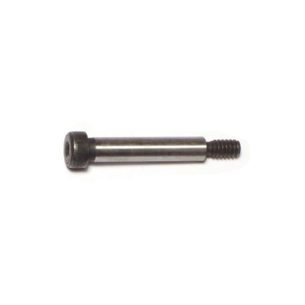 Midwest Fastener Shoulder Screw, 24 (Coarse) Thr Sz, 3/8 in Thr Lg, 1-1/4 in Shoulder Lg, Steel, 3 PK 71585 - main